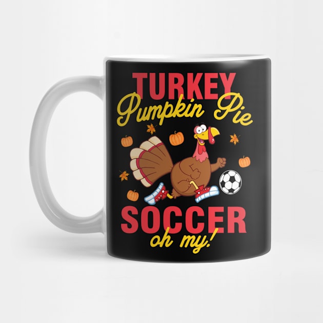 Soccer Turkey Funny Thanksgiving Gift by TeeAaron